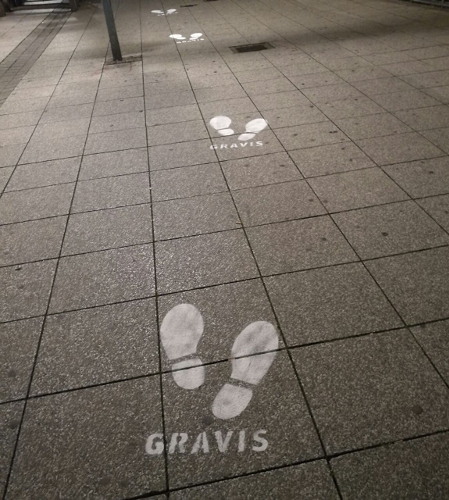 Guerilla Marekting - KreideStencils - Gravis