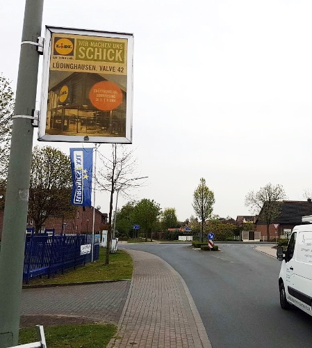 Mastwerbung - Hinweismedien - Lidl