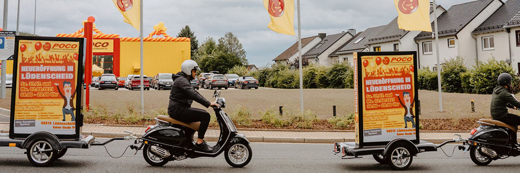 Foto: CoolLiteScooter von INOVISCO im Einsatz für POCO
